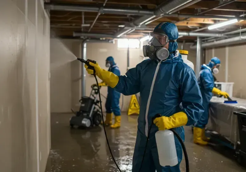 Basement Sanitization and Antimicrobial Treatment process in Norwood, NY